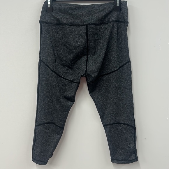 UURUN gray cropped tights leggings L - Picture 4 of 4